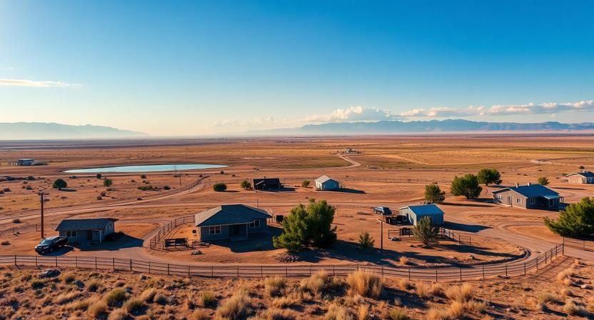 Small rural community near Sheridan Lake, Colorado