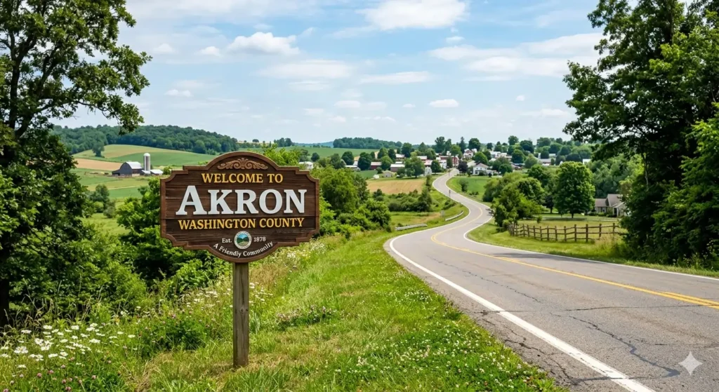 image of akron washington county