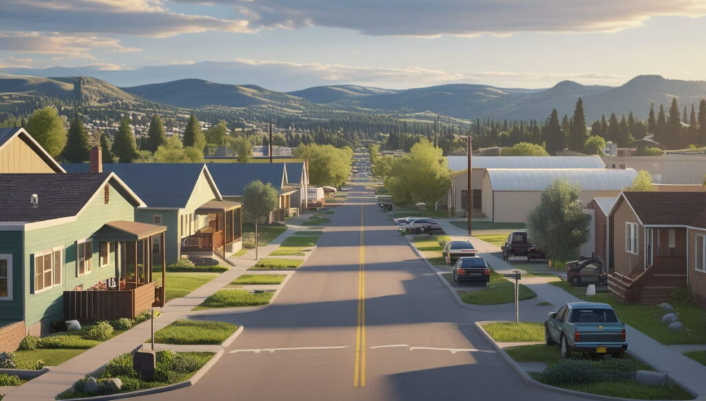 A unique view of Florence, Colorado