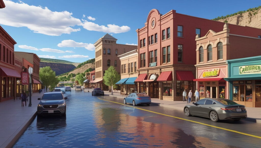 A vibrant view of Cañon City, Colorado