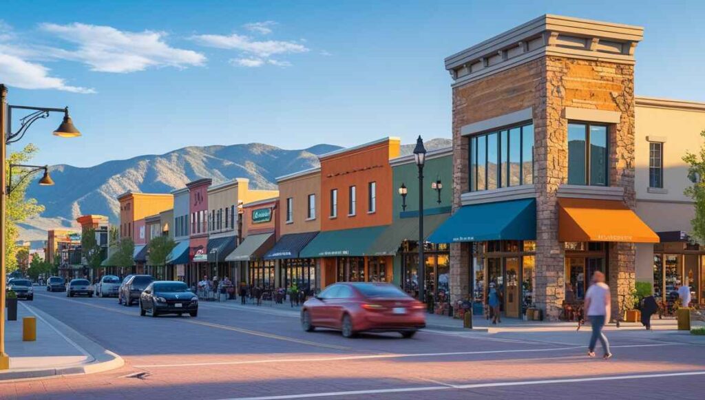 Bustling Idaho Springs, Colorado