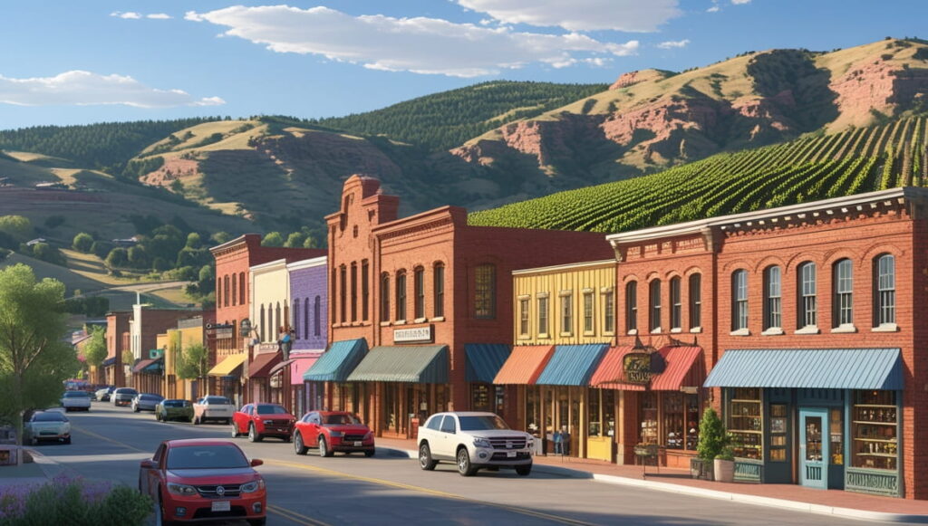 Palisade, Colorado town street