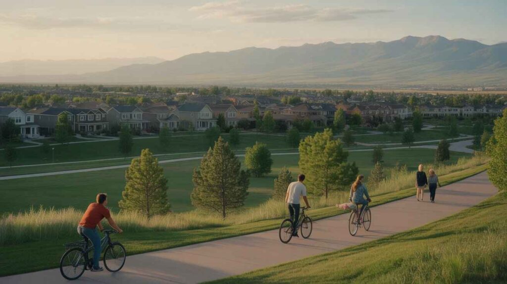 A scenic view of Loveland, Colorado