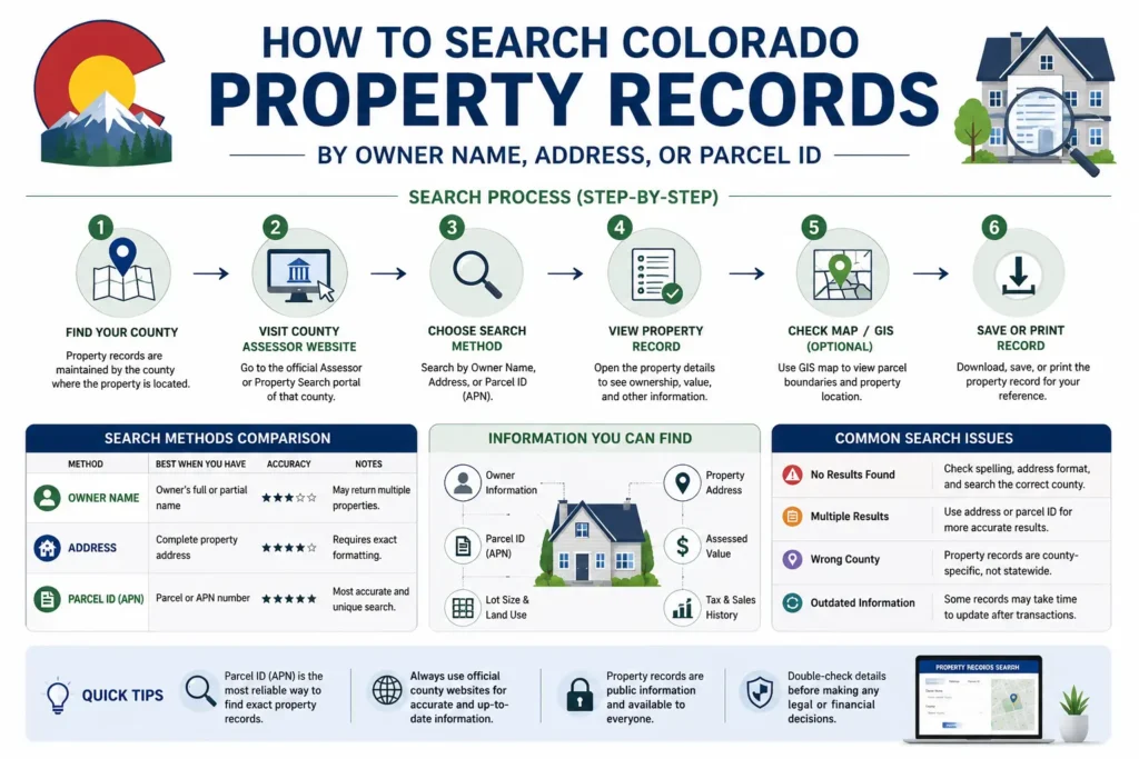  Step-by-Step Process to Search Property Records in Any Colorado County